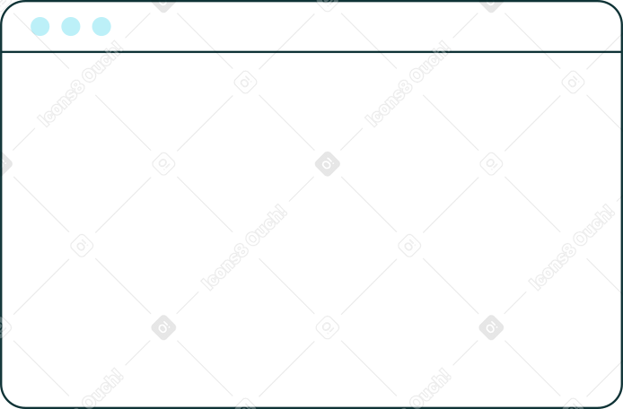 little white browser window PNG, SVG