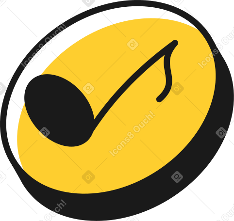 note button Illustration in PNG, SVG