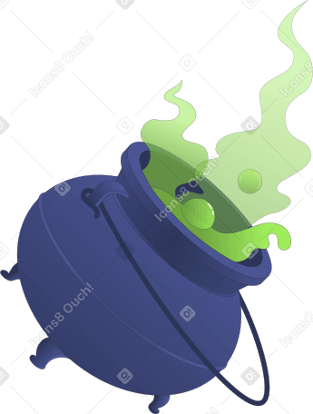 Chaudron avec potion PNG, SVG