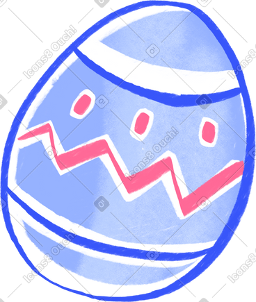 Painted easter egg PNG, SVG