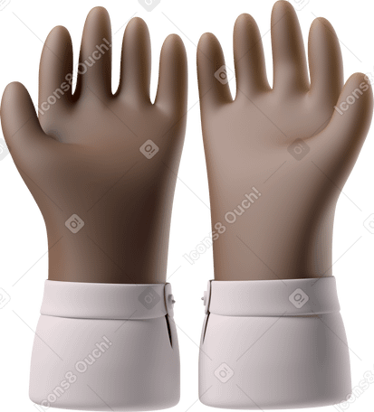 3D cupped hands PNG, SVG