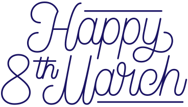 lettering happy 8th march PNG, SVG