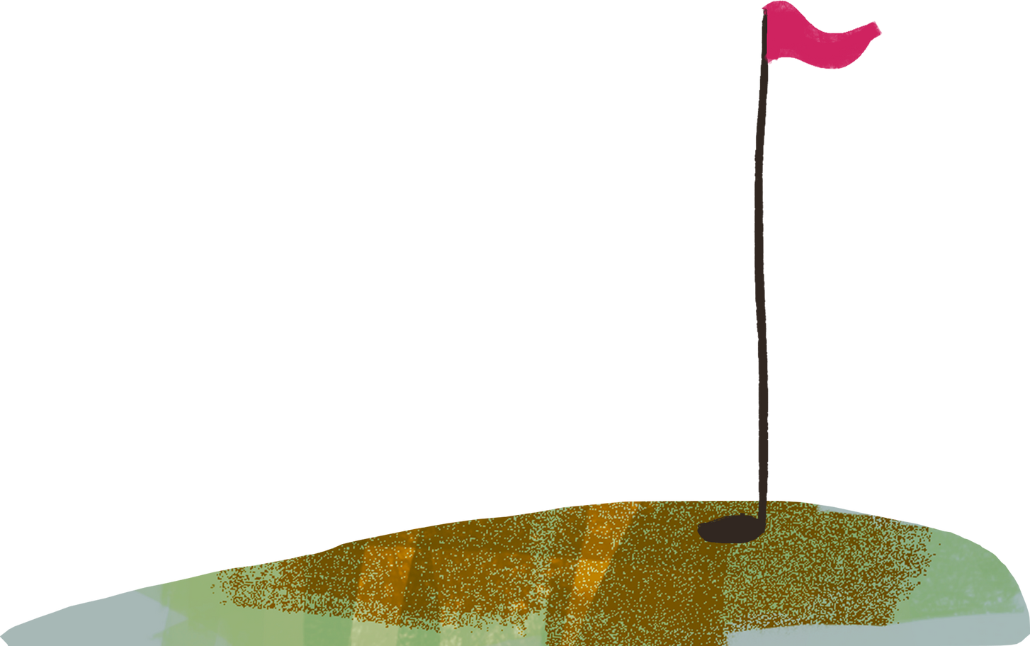 golf field Illustration in PNG, SVG