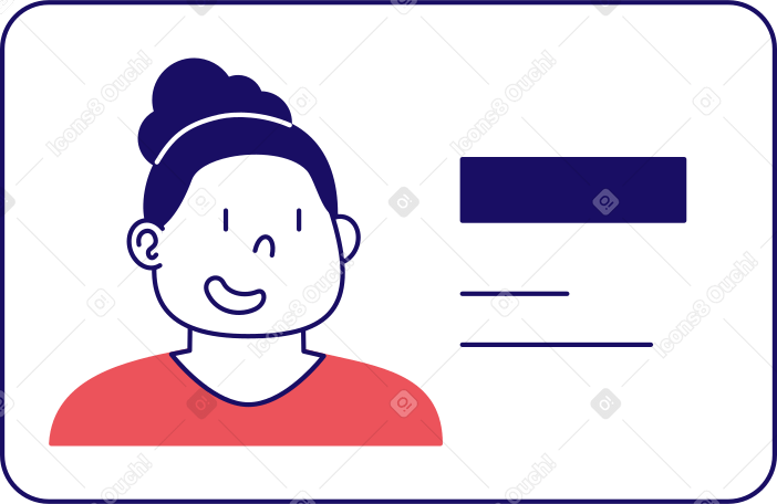 carte d'employé PNG, SVG