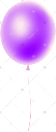 Сиреневый воздушный шар в PNG, SVG