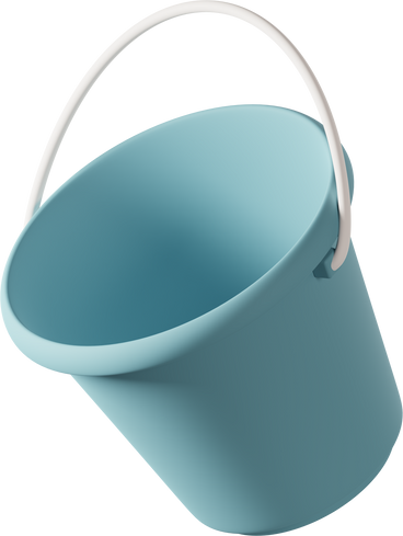 blue bucket  PNG, SVG