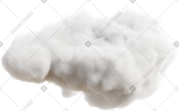 White fluffy cloud PNG, SVG