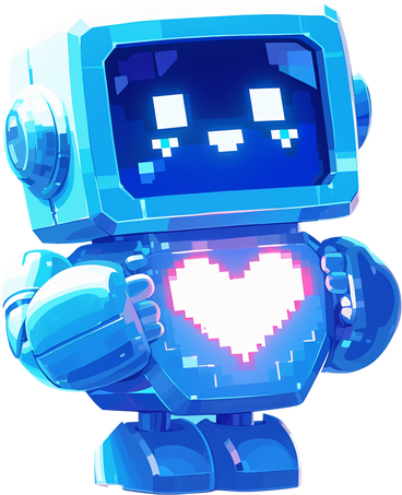 Cute friendly robot PNG, SVG
