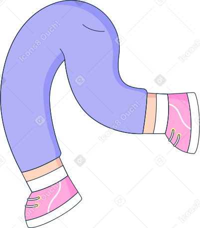 legs in pants Illustration in PNG, SVG