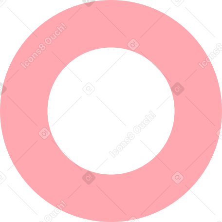 거대한 분홍색 반지 PNG, SVG