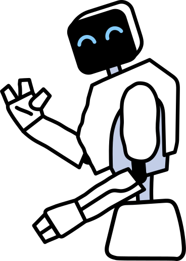 Robot with artificial intelligence PNG, SVG