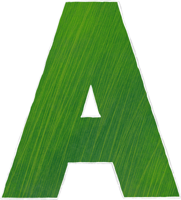 big green letter a PNG, SVG
