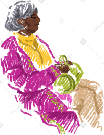 old woman PNG, SVG