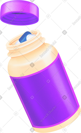 bottle with pills PNG, SVG