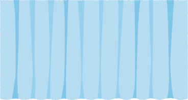 blue curtain PNG, SVG