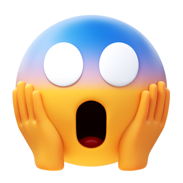 face screaming in fear PNG, SVG