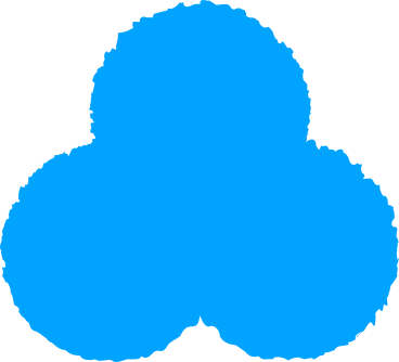 Trébol azul cielo PNG, SVG