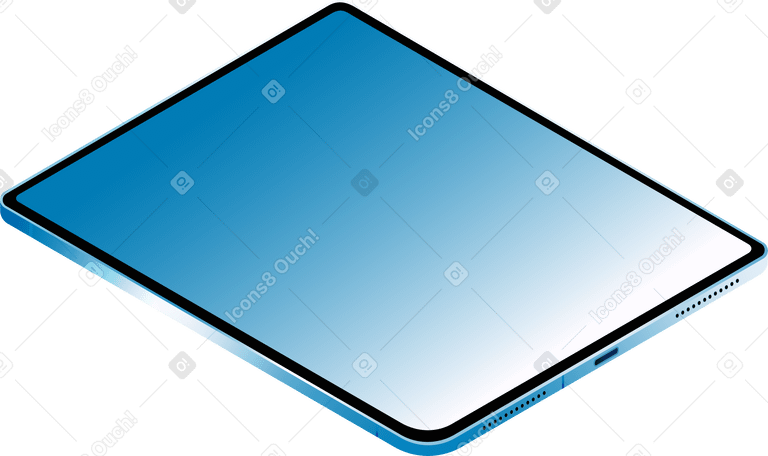 realistic isormetric tablet PNG、SVG