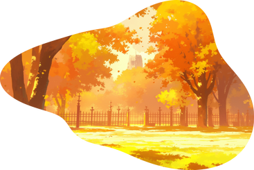 Autumn park background PNG, SVG