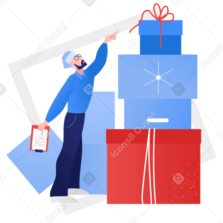 Gift warehouse PNG, SVG