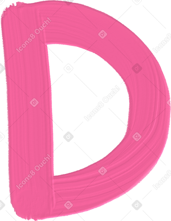 pink letter d в PNG, SVG