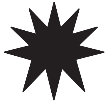 multi-pointed star PNG, SVG