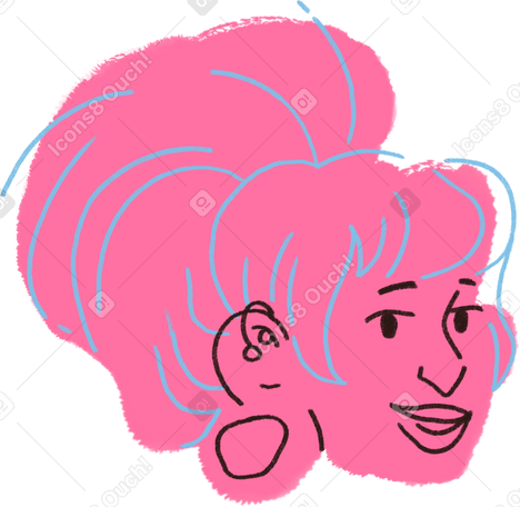 grinning woman PNG、SVG