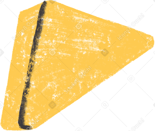 yellow triangular brick PNG, SVG