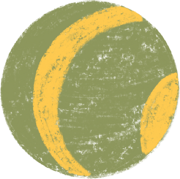 green ball with yellow lines PNG、SVG