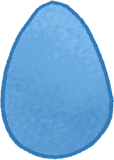 파란색 부활절 달걀 PNG, SVG