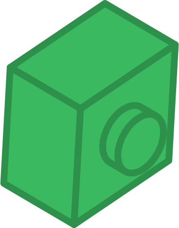 lego brick green PNG, SVG