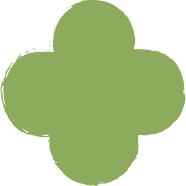 Dark green quatrefoil PNG、SVG
