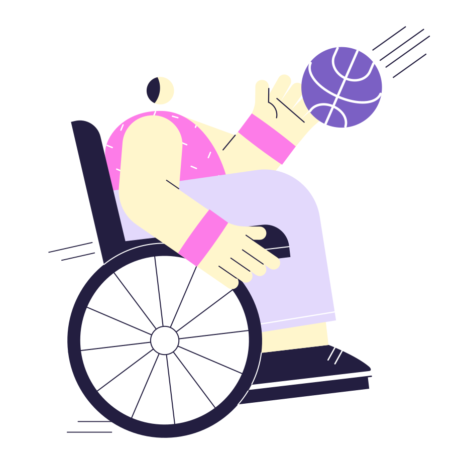 Take the ball! Illustration in PNG, SVG