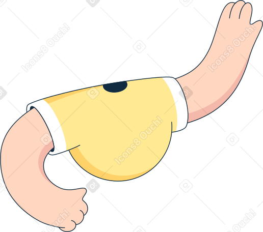 body in yellow t-shirt PNG, SVG