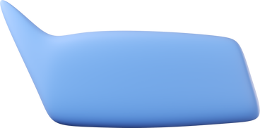 Rectangular blue speech bubble from the top left corner PNG, SVG