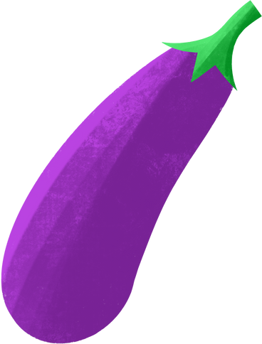 long purple eggplant PNG, SVG