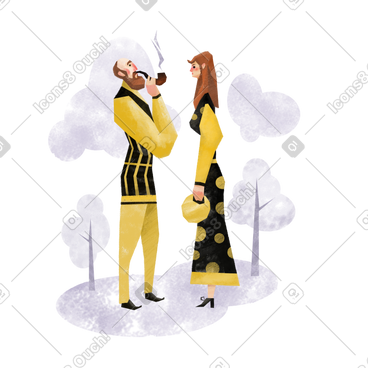 Man and woman PNG, SVG