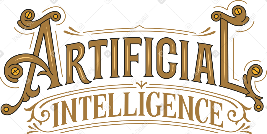 text artificial intelligence PNG、SVG
