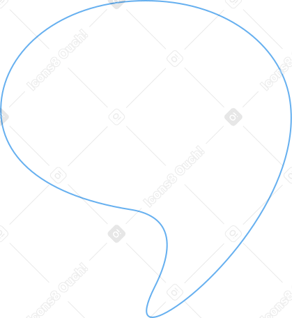 white round speech bubble Illustration in PNG, SVG