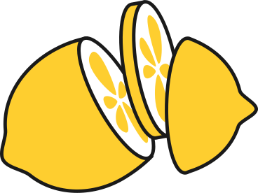 нарезанный лимон в PNG, SVG