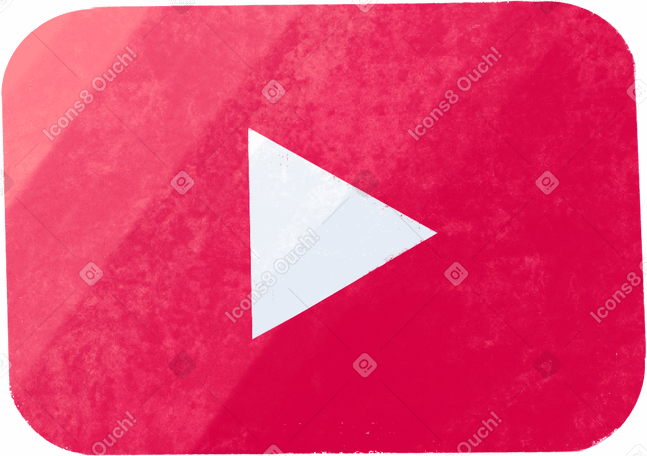 red youtube logo в PNG, SVG