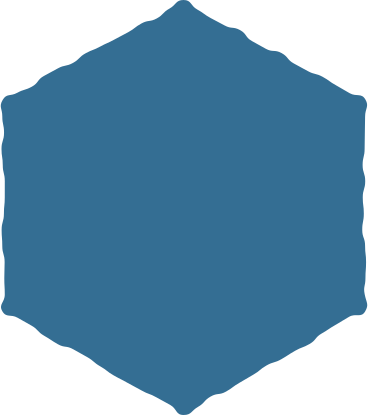 Blue hexagon PNG、SVG