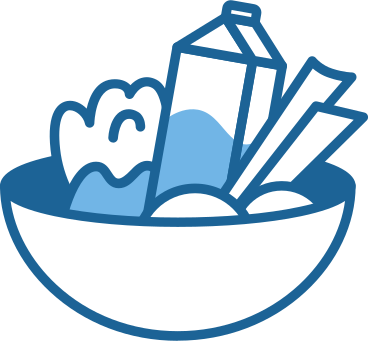 Bowl with different groceries PNG, SVG