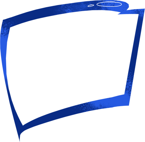 Blue decorative frame Illustration in PNG, SVG