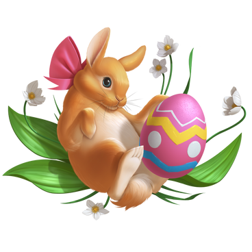 Osterhase mit osterei PNG, SVG