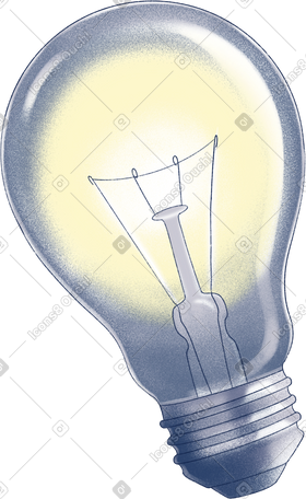 glowing light bulb PNG, SVG