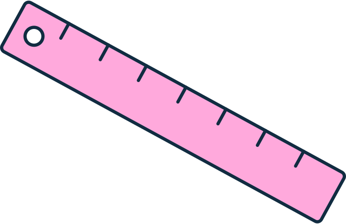 pink ruler Illustration in PNG, SVG
