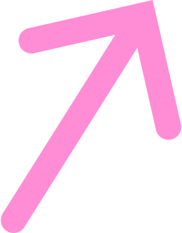 pink up arrow PNG, SVG