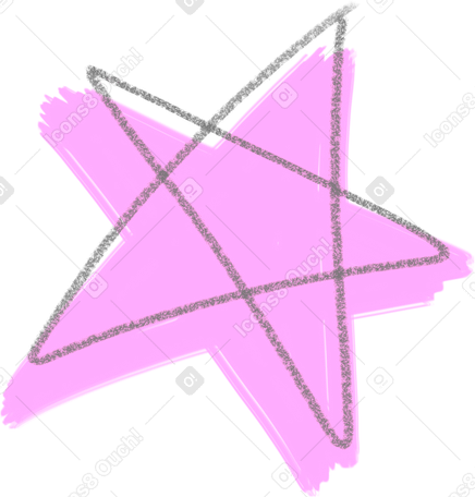 star pink PNG, SVG