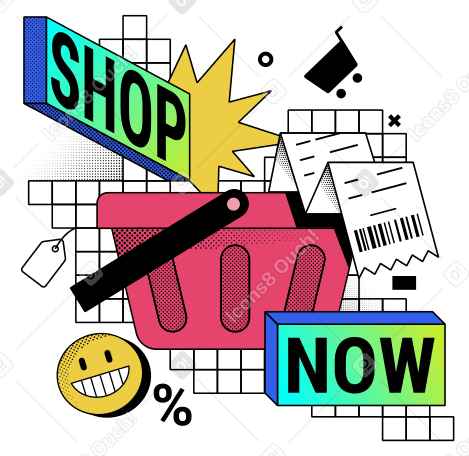 ショッピングカートと買い物のレシート PNG、SVG